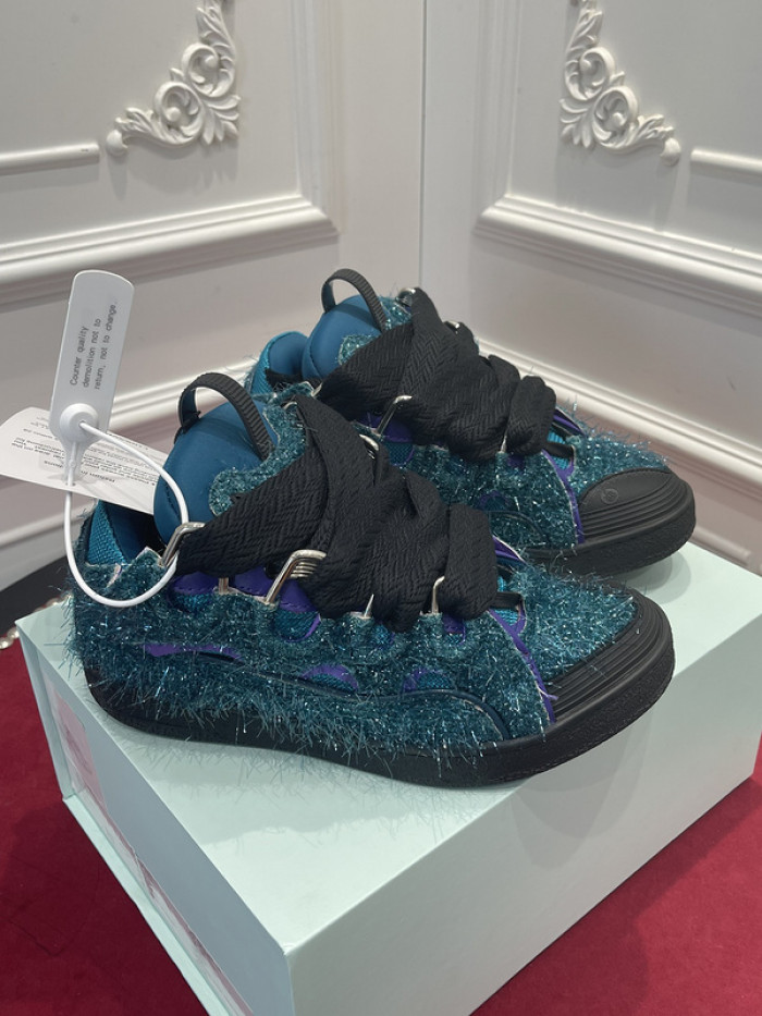 lanv1n leather curb sneakers
