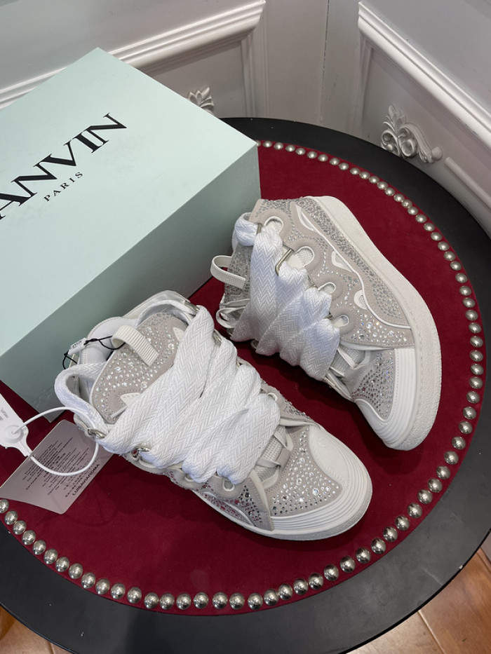 lanv1n leather curb sneakers