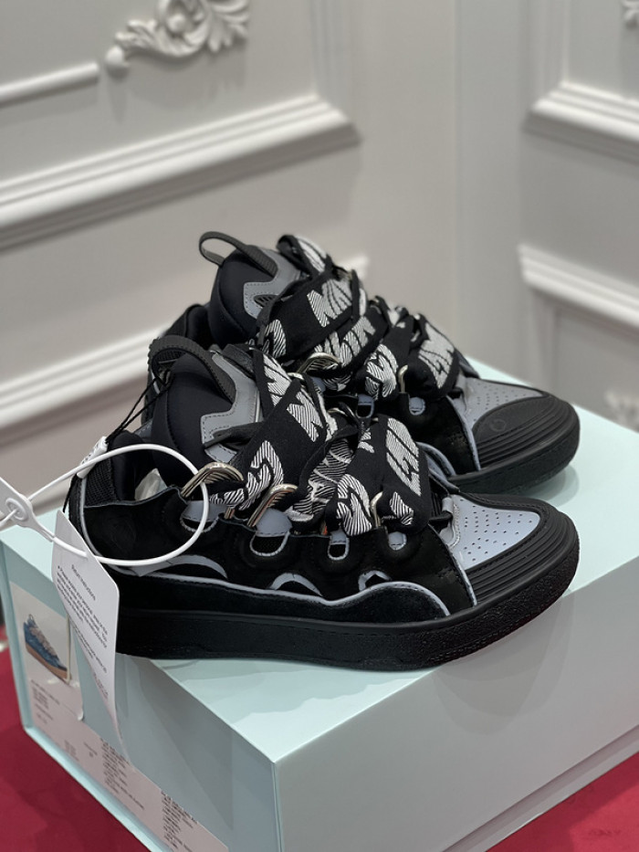 lanv1n leather curb sneakers