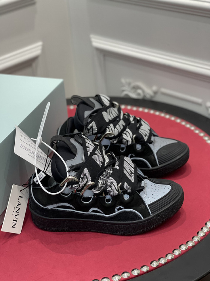 lanv1n leather curb sneakers