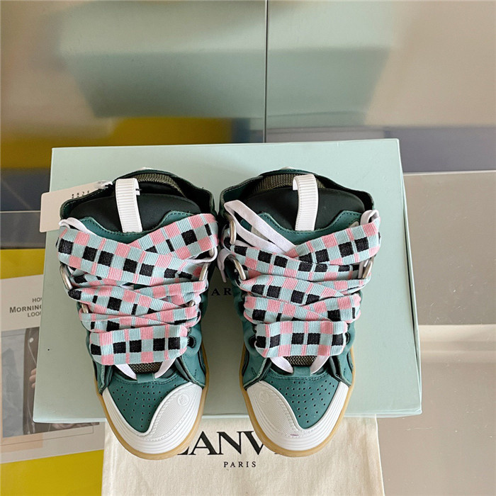 lanv1n leather curb sneakers