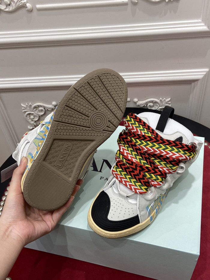 lanv1n leather curb sneakers