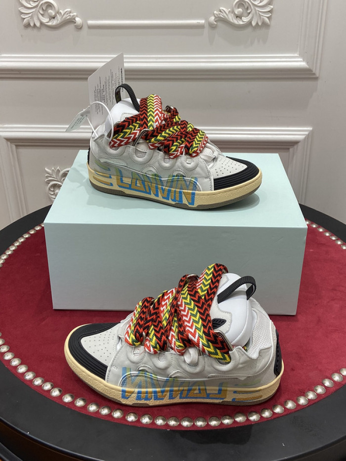 lanv1n leather curb sneakers
