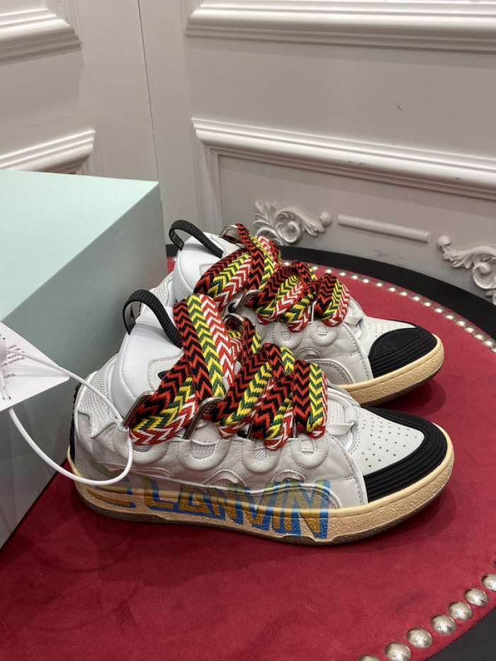 lanv1n leather curb sneakers