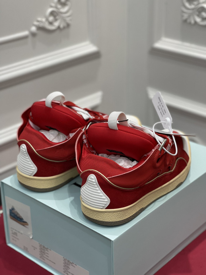 lanv1n leather curb sneakers