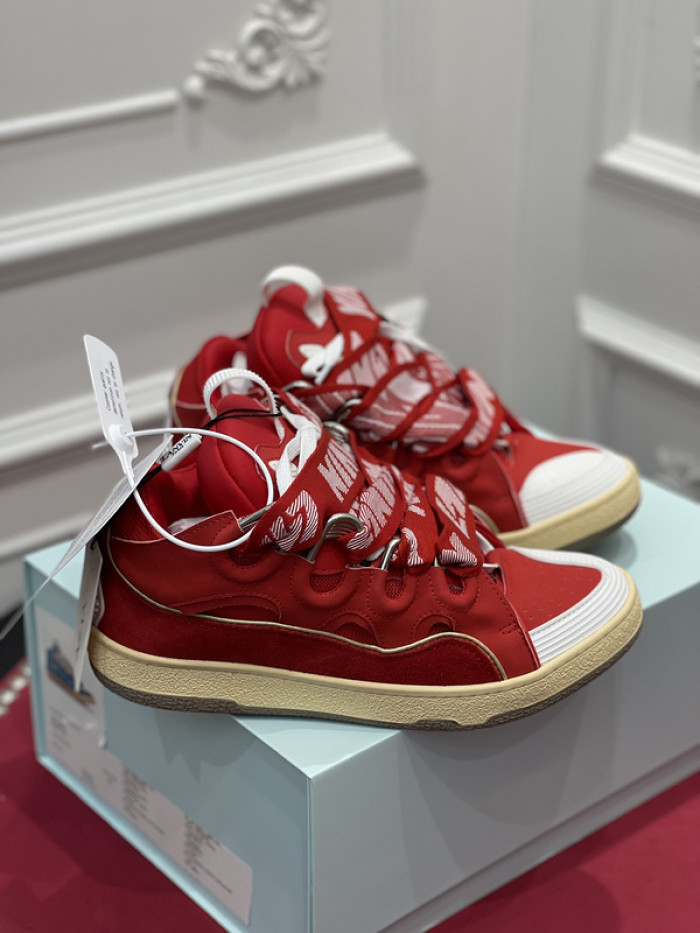 lanv1n leather curb sneakers