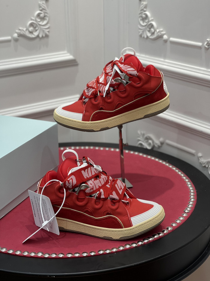 lanv1n leather curb sneakers