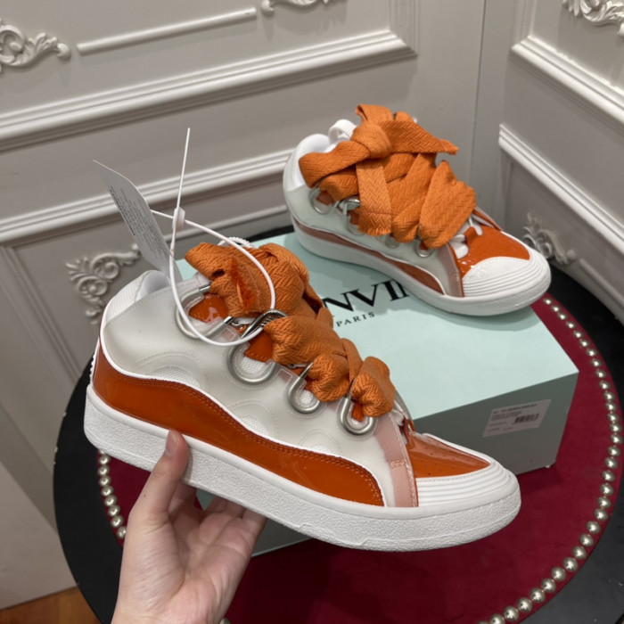 lanv1n leather curb sneakers