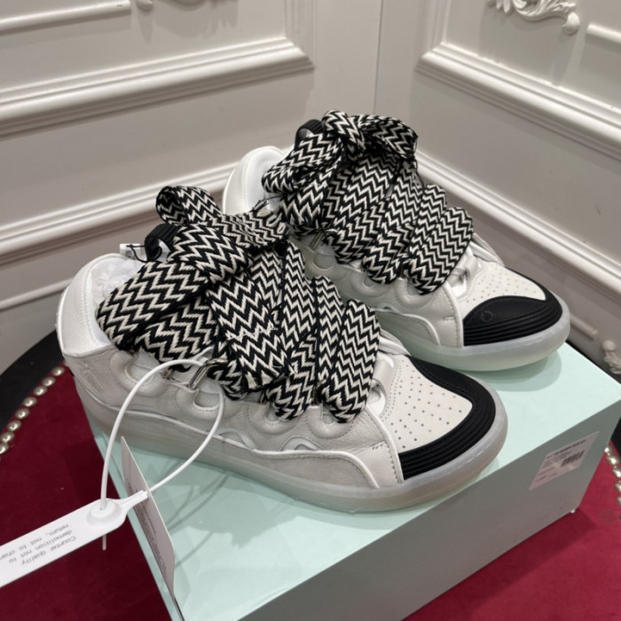 lanv1n leather curb sneakers