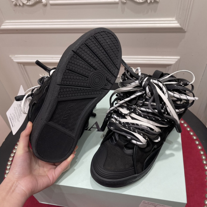lanv1n leather curb sneakers