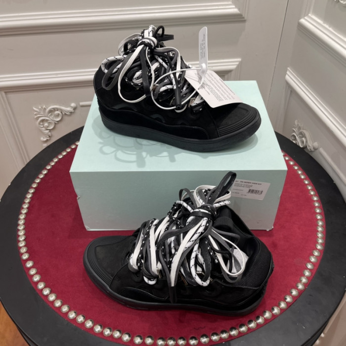 lanv1n leather curb sneakers