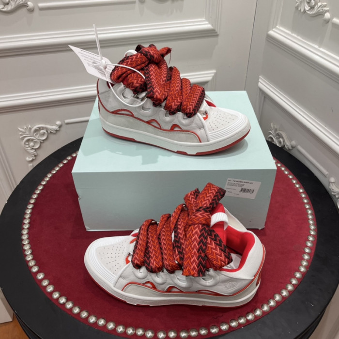 lanv1n leather curb sneakers