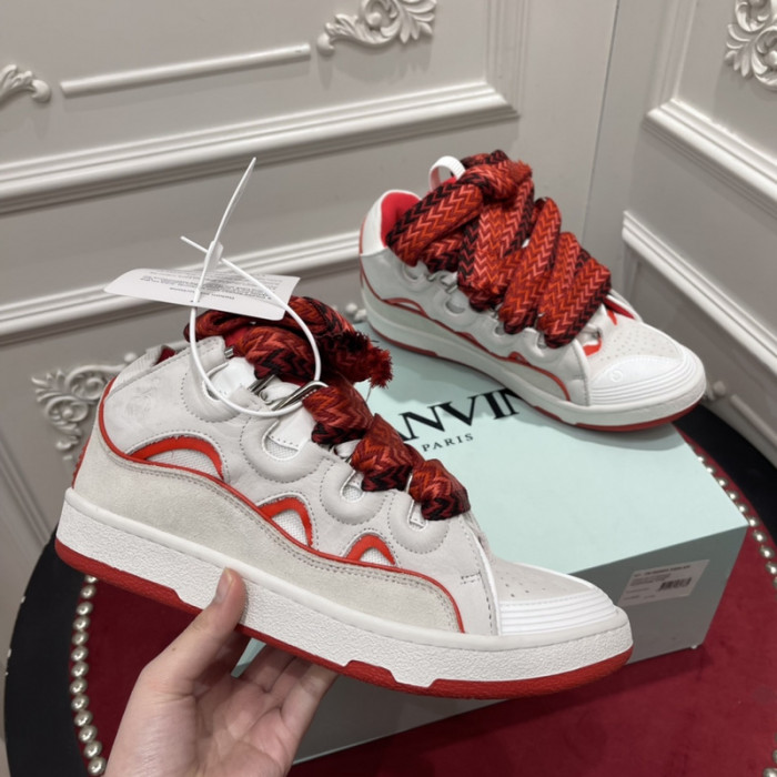lanv1n leather curb sneakers