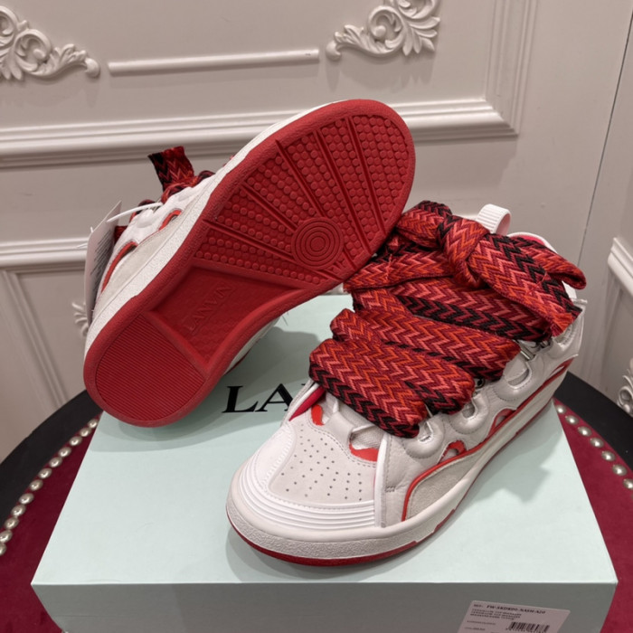 lanv1n leather curb sneakers