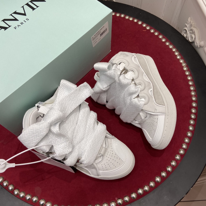lanv1n leather curb sneakers
