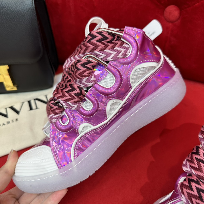lanv1n leather curb sneakers