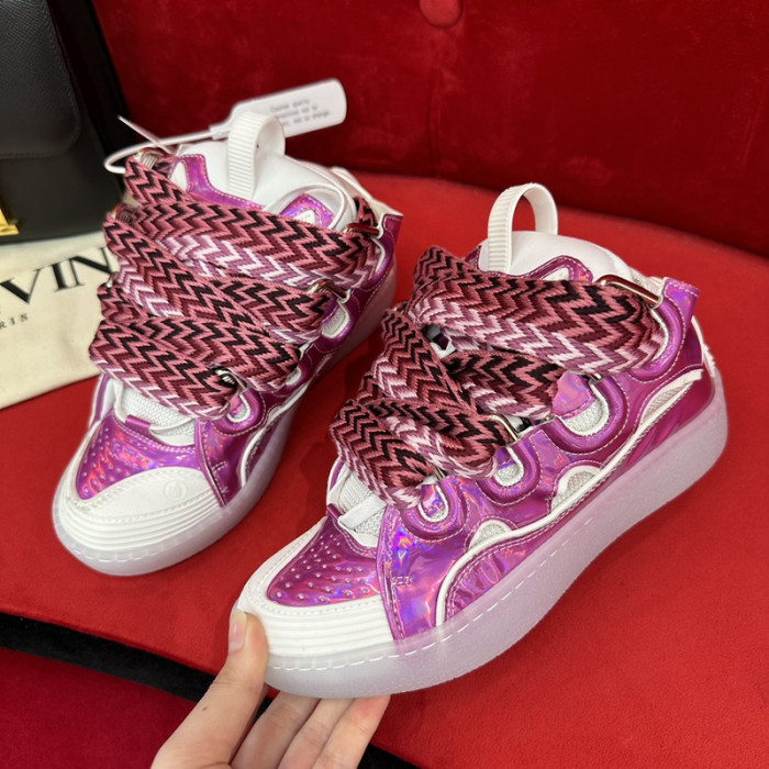 lanv1n leather curb sneakers