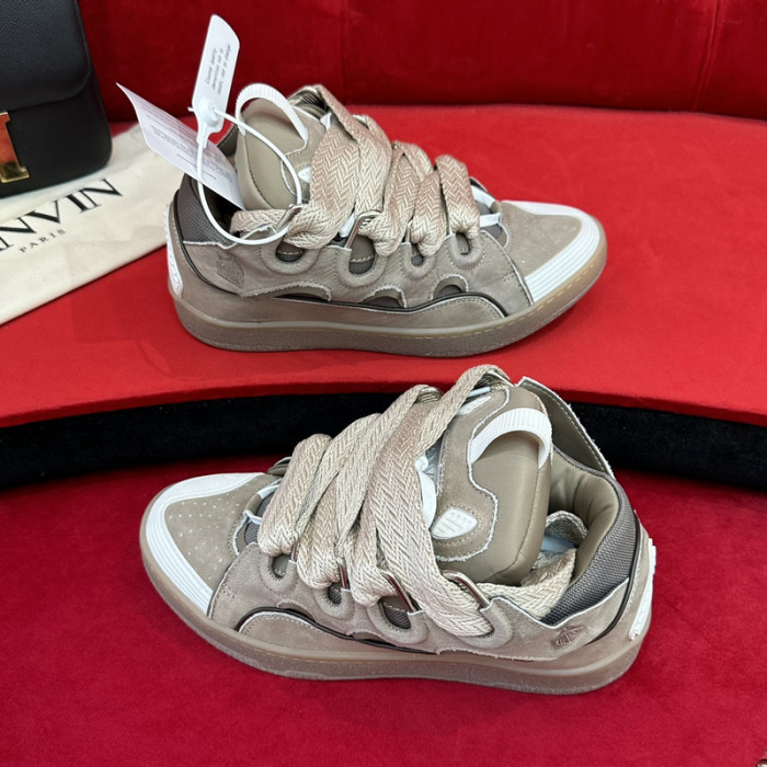 lanv1n leather curb sneakers