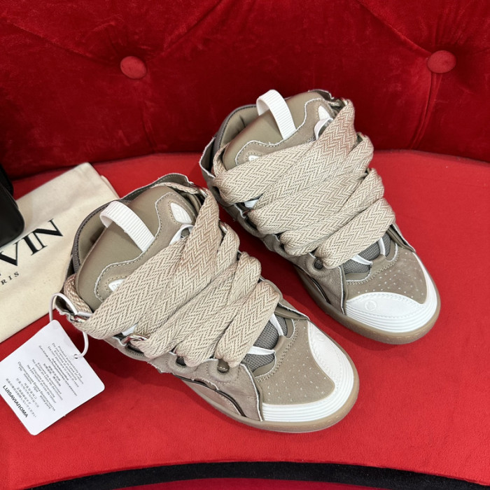 lanv1n leather curb sneakers