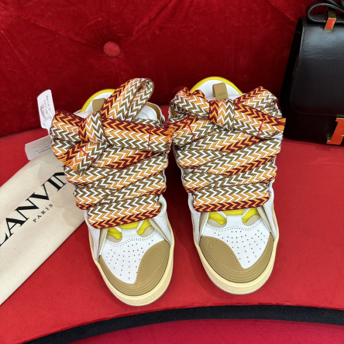 lanv1n leather curb sneakers