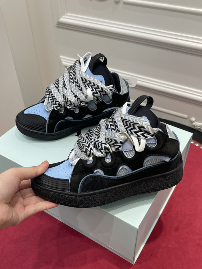 lanv1n leather curb sneakers