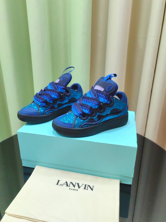 lanv1n leather curb sneakers