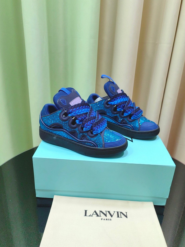 lanv1n leather curb sneakers