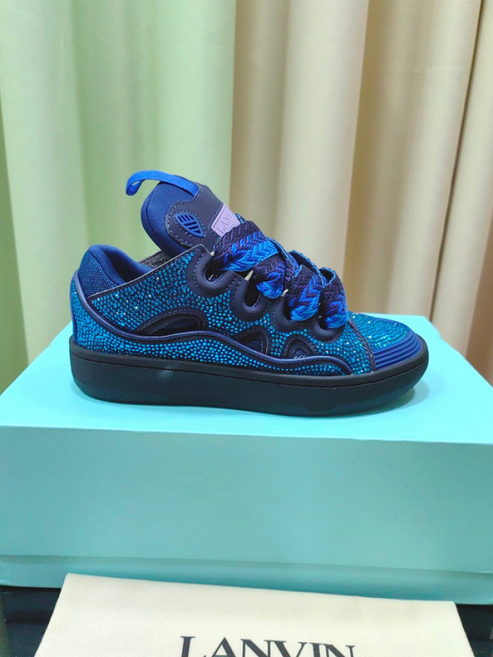 lanv1n leather curb sneakers