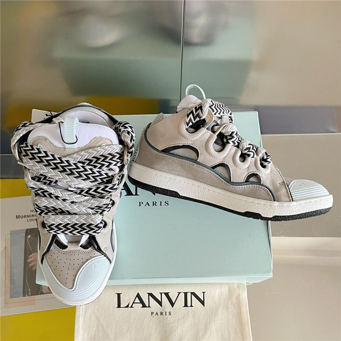 lanv1n leather curb sneakers