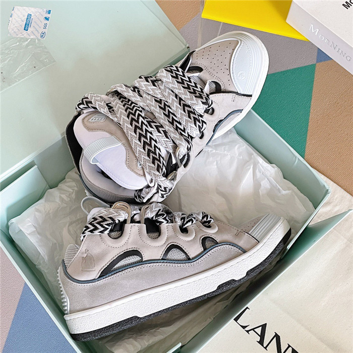 lanv1n leather curb sneakers
