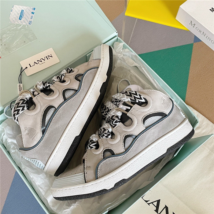 lanv1n leather curb sneakers