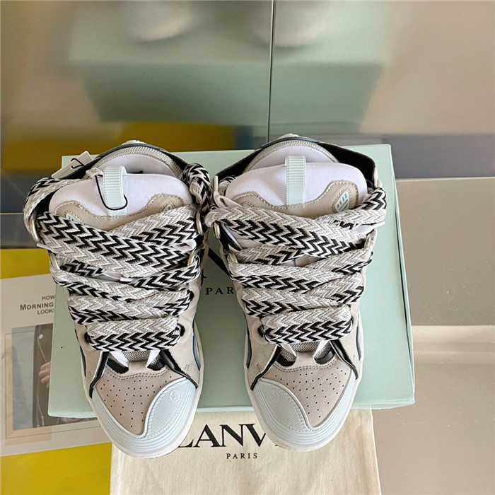 lanv1n leather curb sneakers