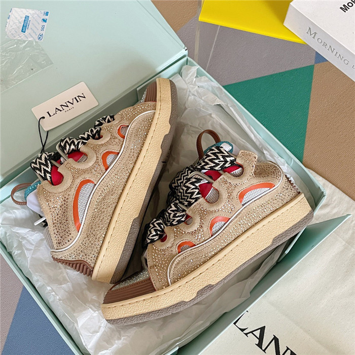 lanv1n leather curb sneakers