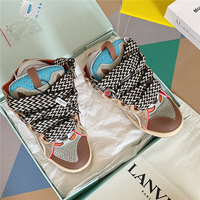 lanv1n leather curb sneakers