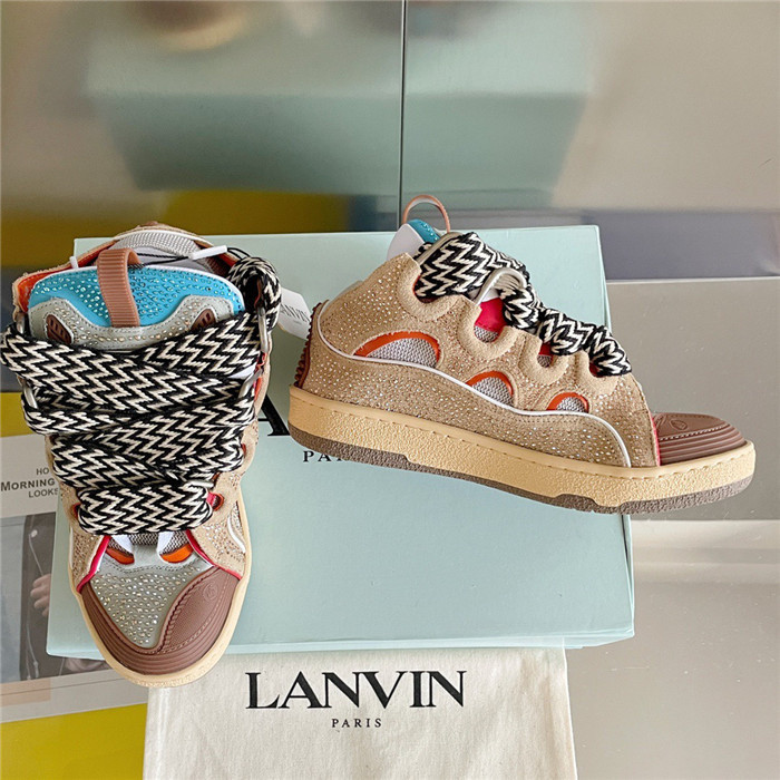 lanv1n leather curb sneakers