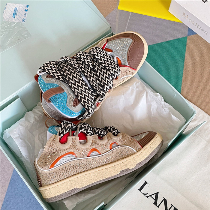 lanv1n leather curb sneakers
