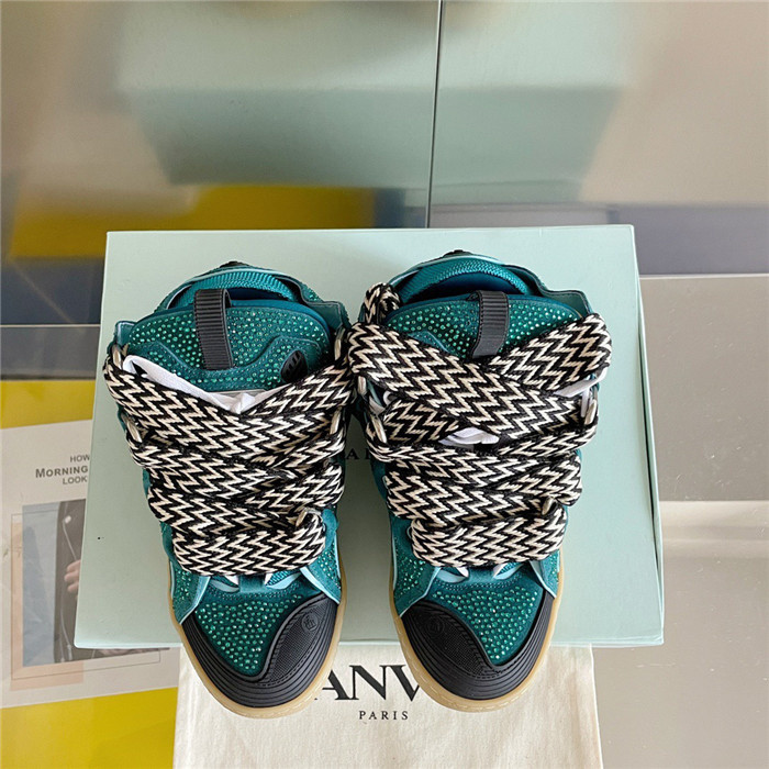 lanv1n leather curb sneakers