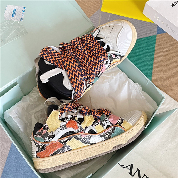 lanv1n leather curb sneakers