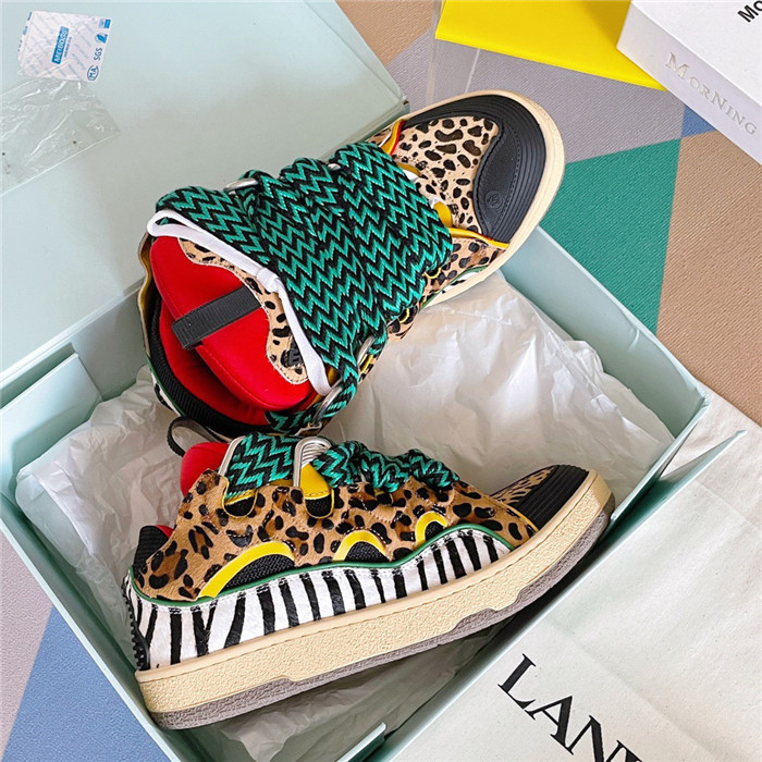 lanv1n leather curb sneakers