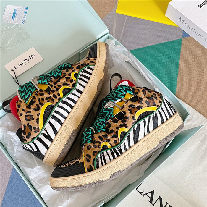 lanv1n leather curb sneakers