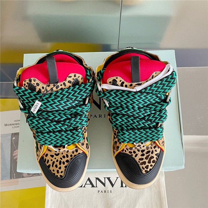 lanv1n leather curb sneakers