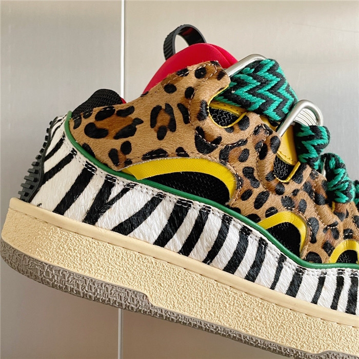 lanv1n leather curb sneakers