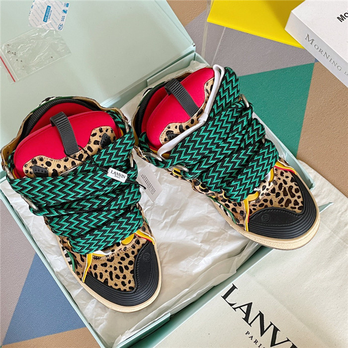 lanv1n leather curb sneakers