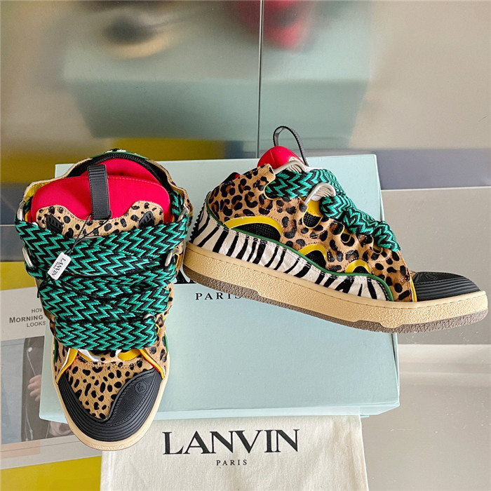 lanv1n leather curb sneakers