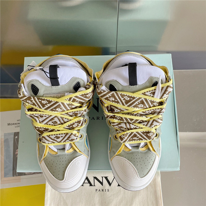 lanv1n leather curb sneakers