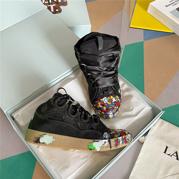 lanv1n leather curb sneakers