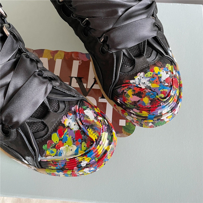 lanv1n leather curb sneakers