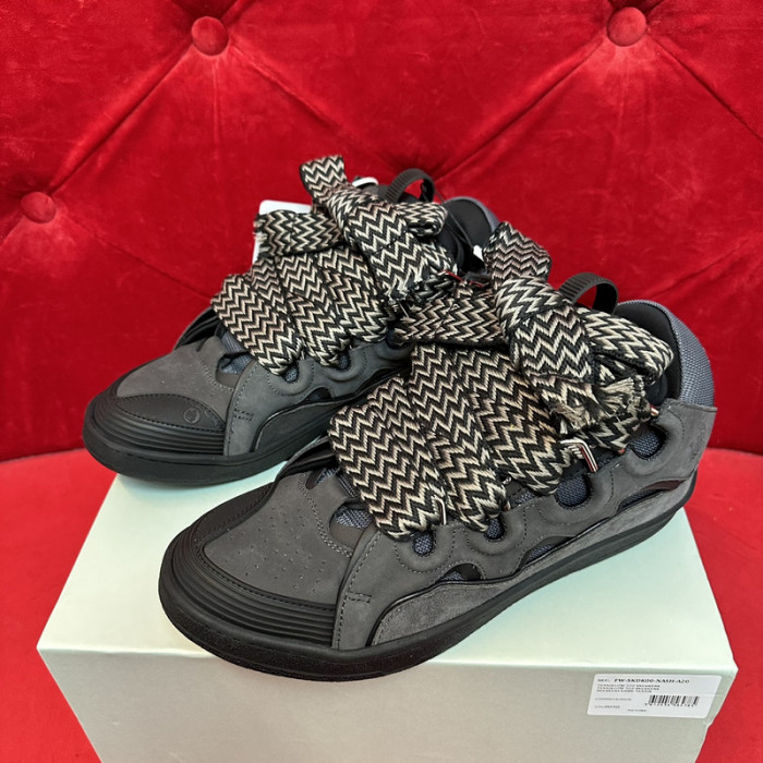 lanv1n leather curb sneakers