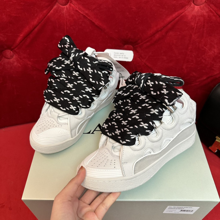 lanv1n leather curb sneakers