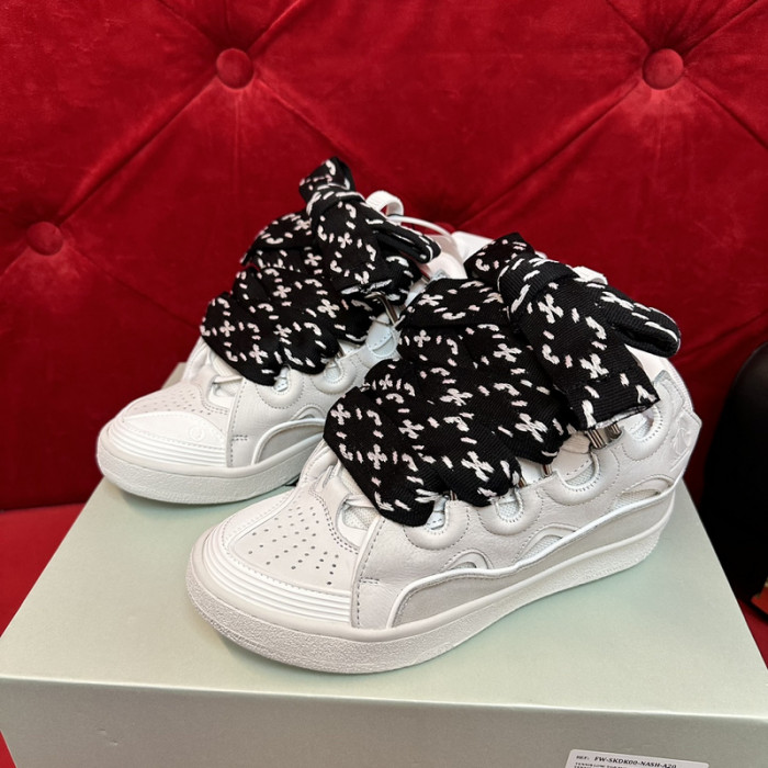 lanv1n leather curb sneakers